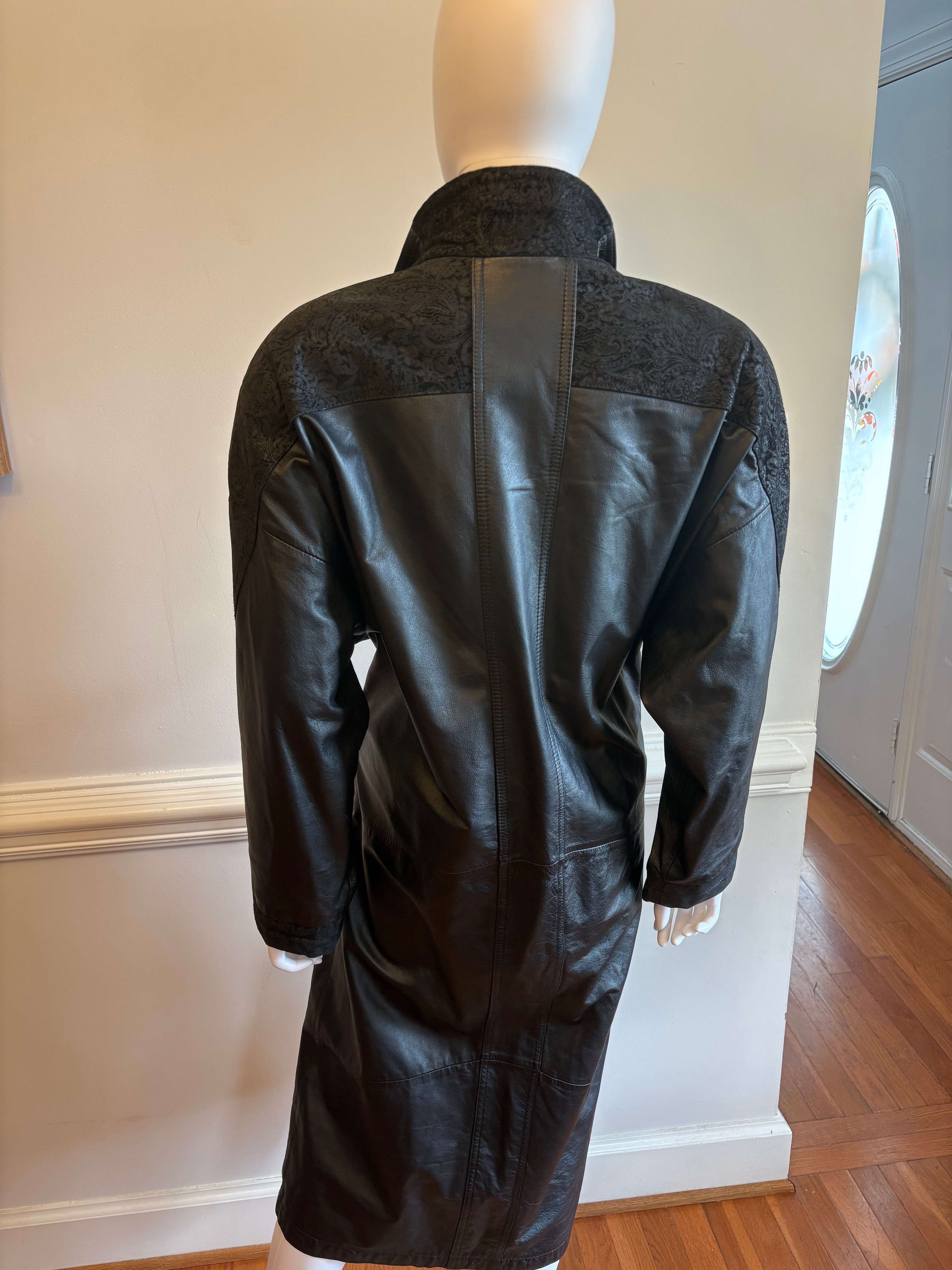 Chic Black Leather Women's Jacket
