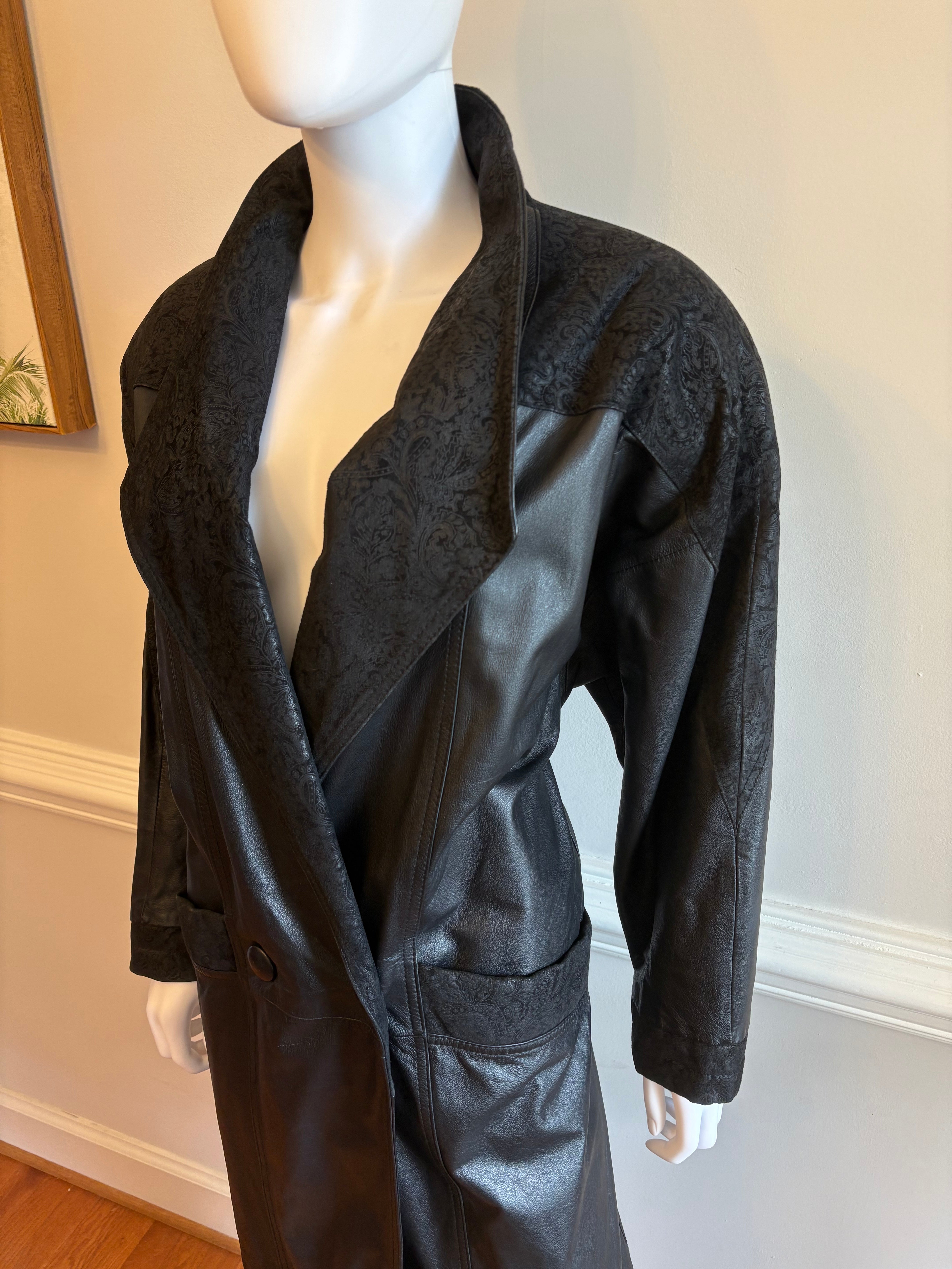 Chic Black Leather Women's Jacket