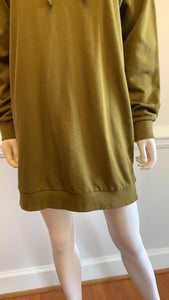 Green hoodie dress