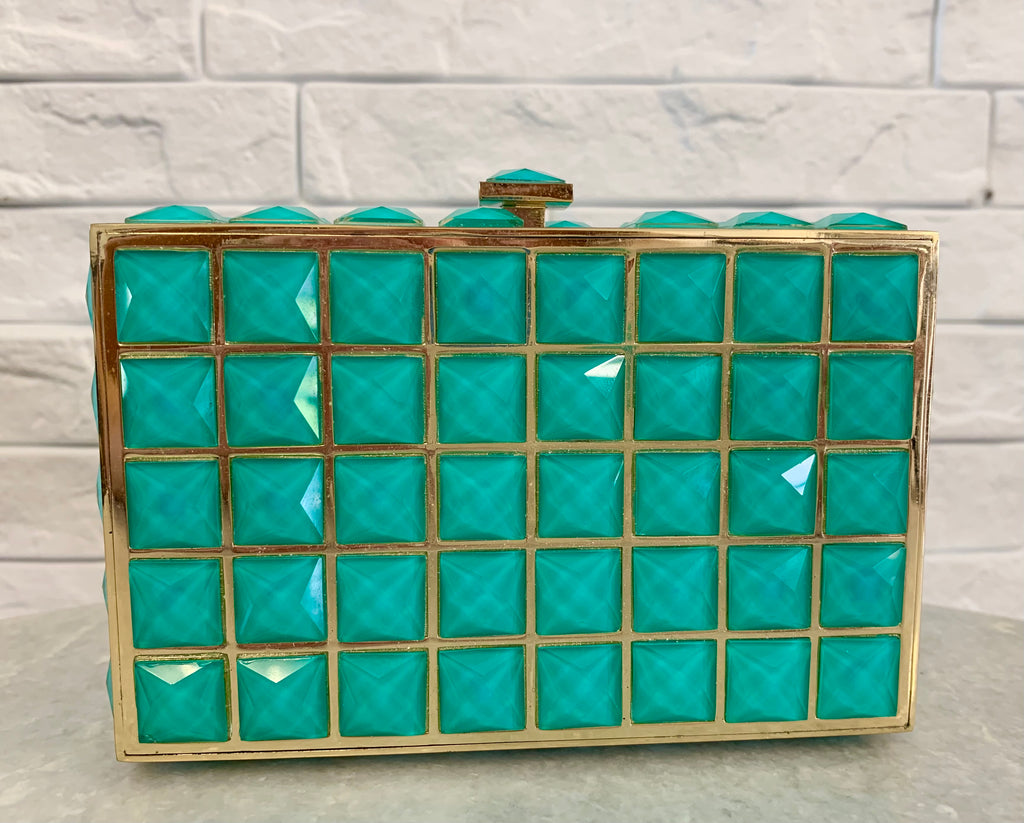 Turquoise and gold Bag - Vanity's Vault