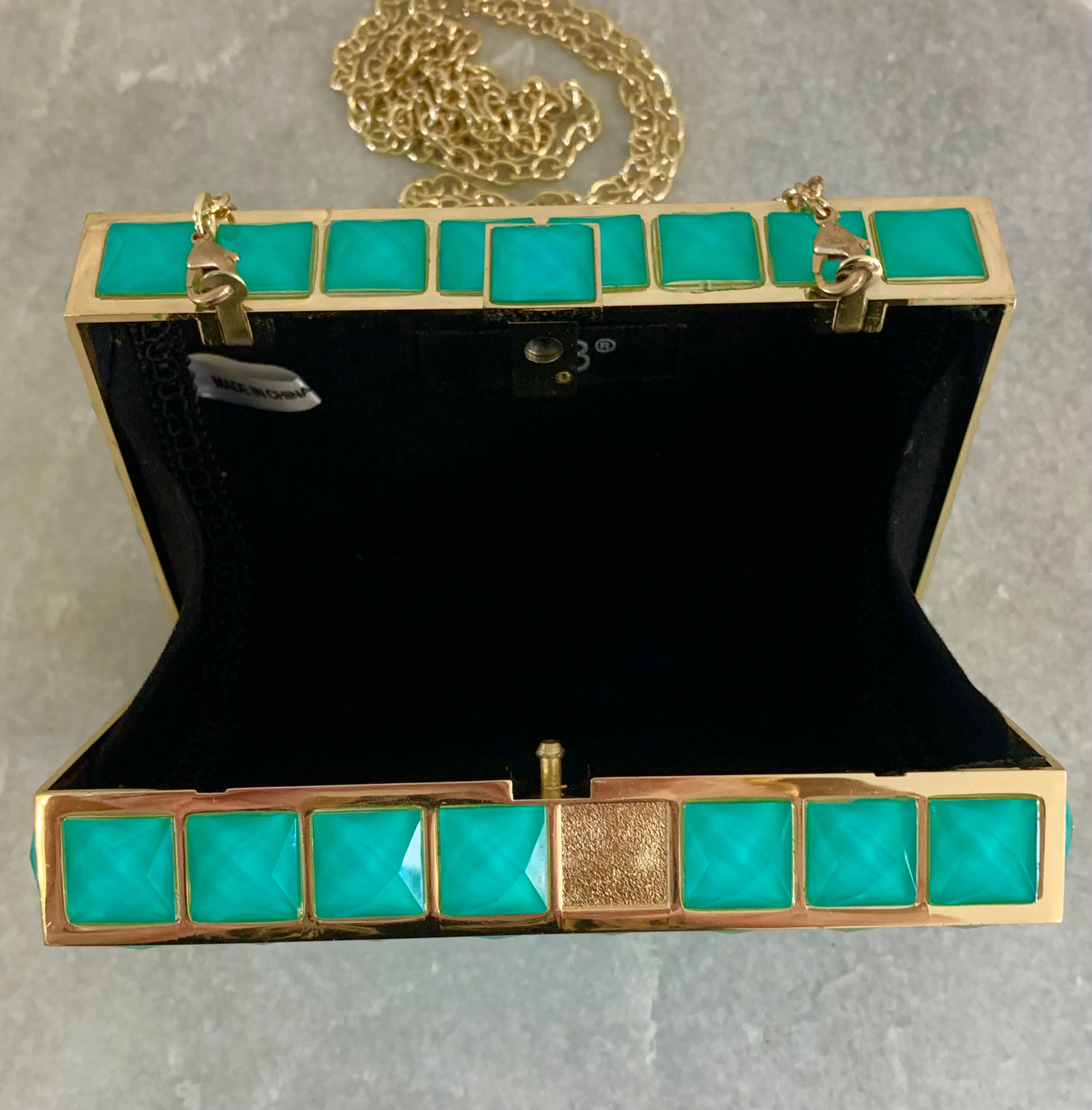 Turquoise and gold Bag - Vanity's Vault