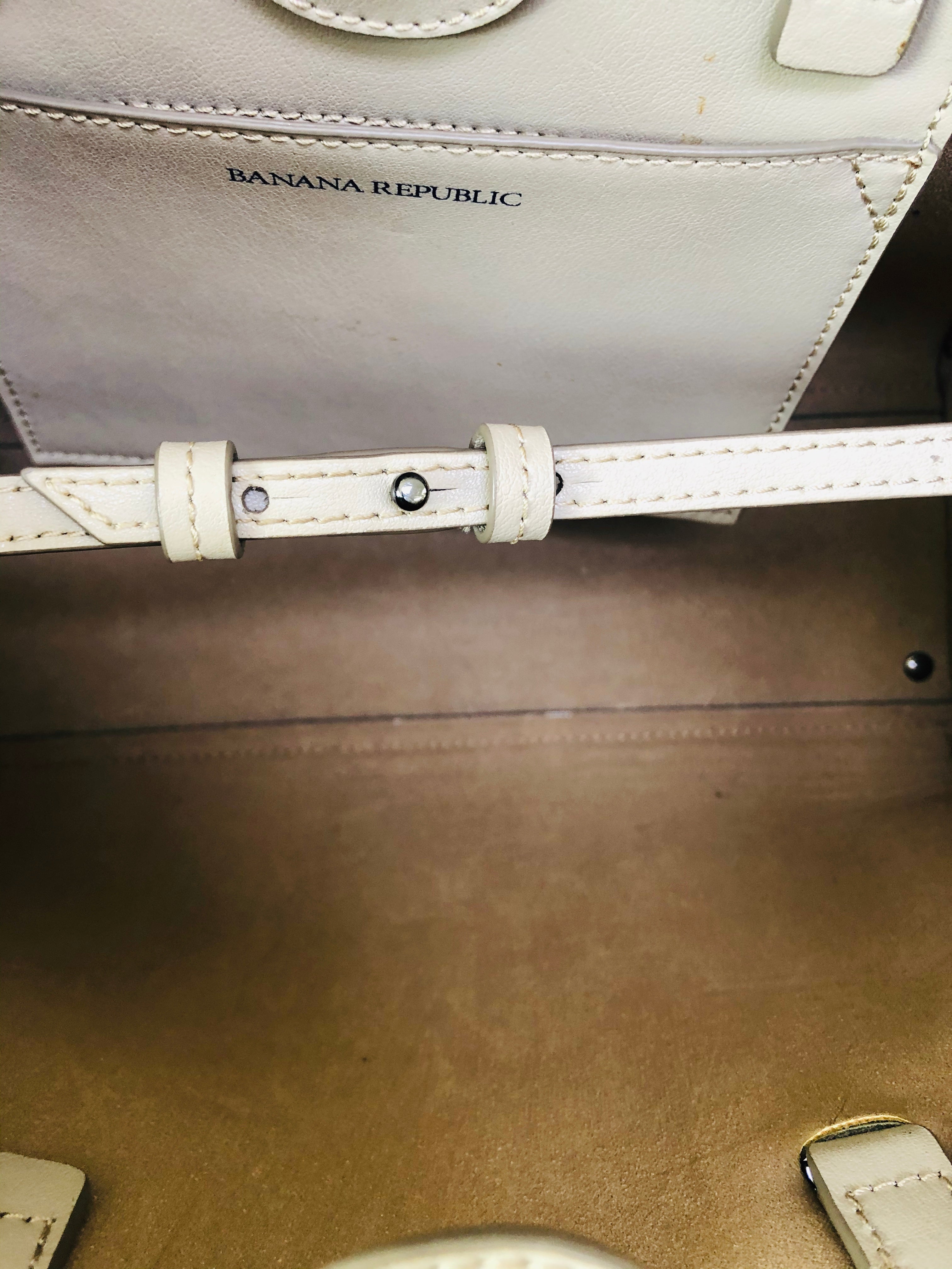 Banana Republic Leather Handbag - Vanity's Vault