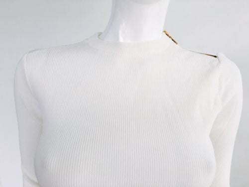 Lara Knit Fitted Sweater - Vanity's Vault