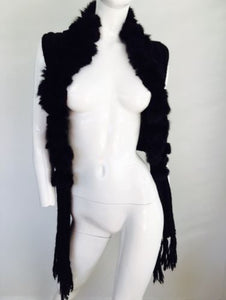 Black Faux Fur Shrug - Vanity's Vault