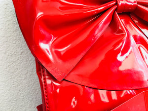 Valentino Nuage Red Bow Clutch - Vanity's Vault