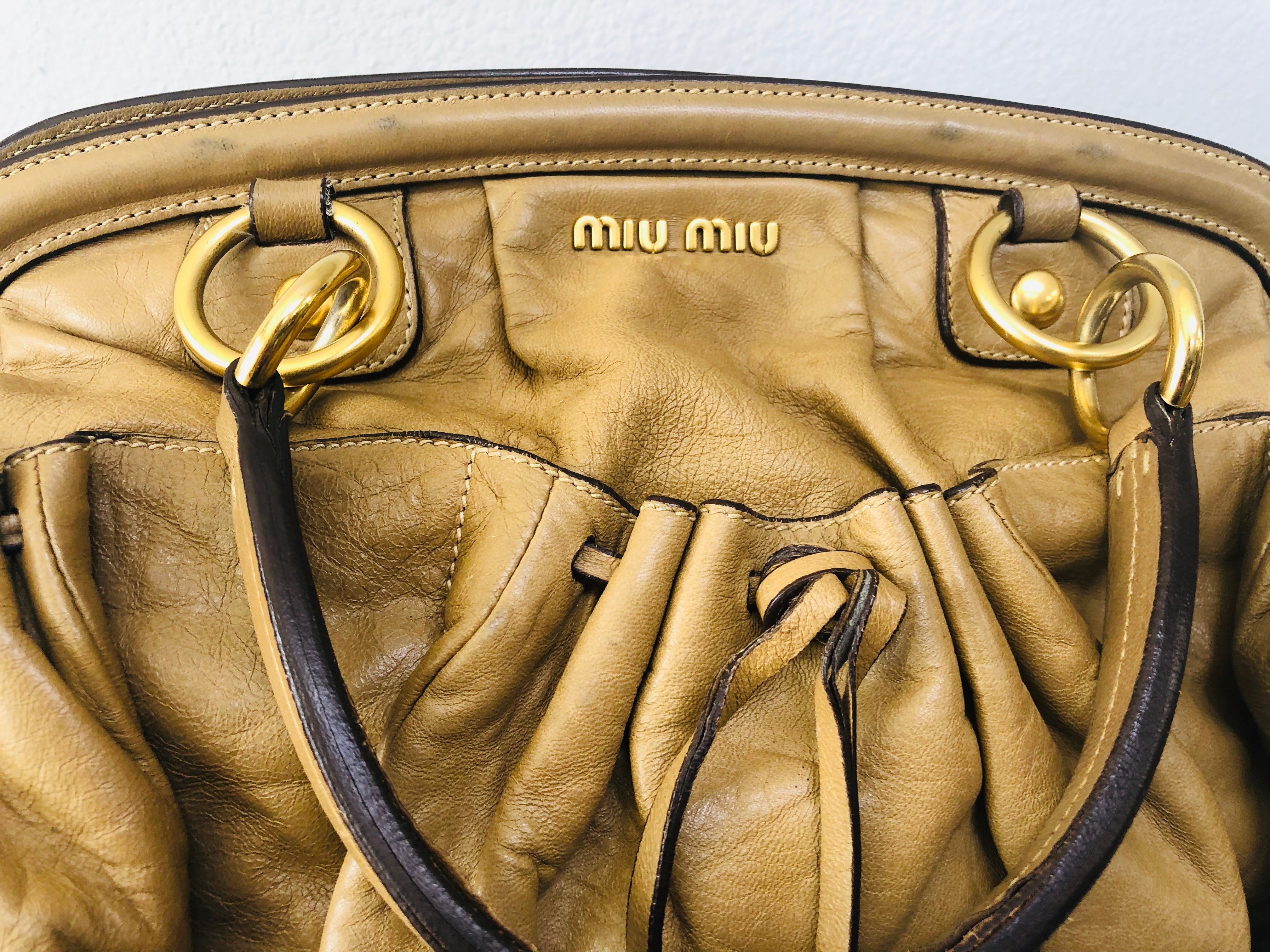 Leather MIU MIU Bag - Vanity's Vault