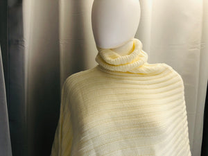 White Sweater Poncho - Vanity's Vault