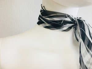 black and white scarf - Vanity's Vault