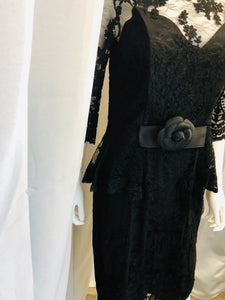 Black Evening Dress - Vanity's Vault