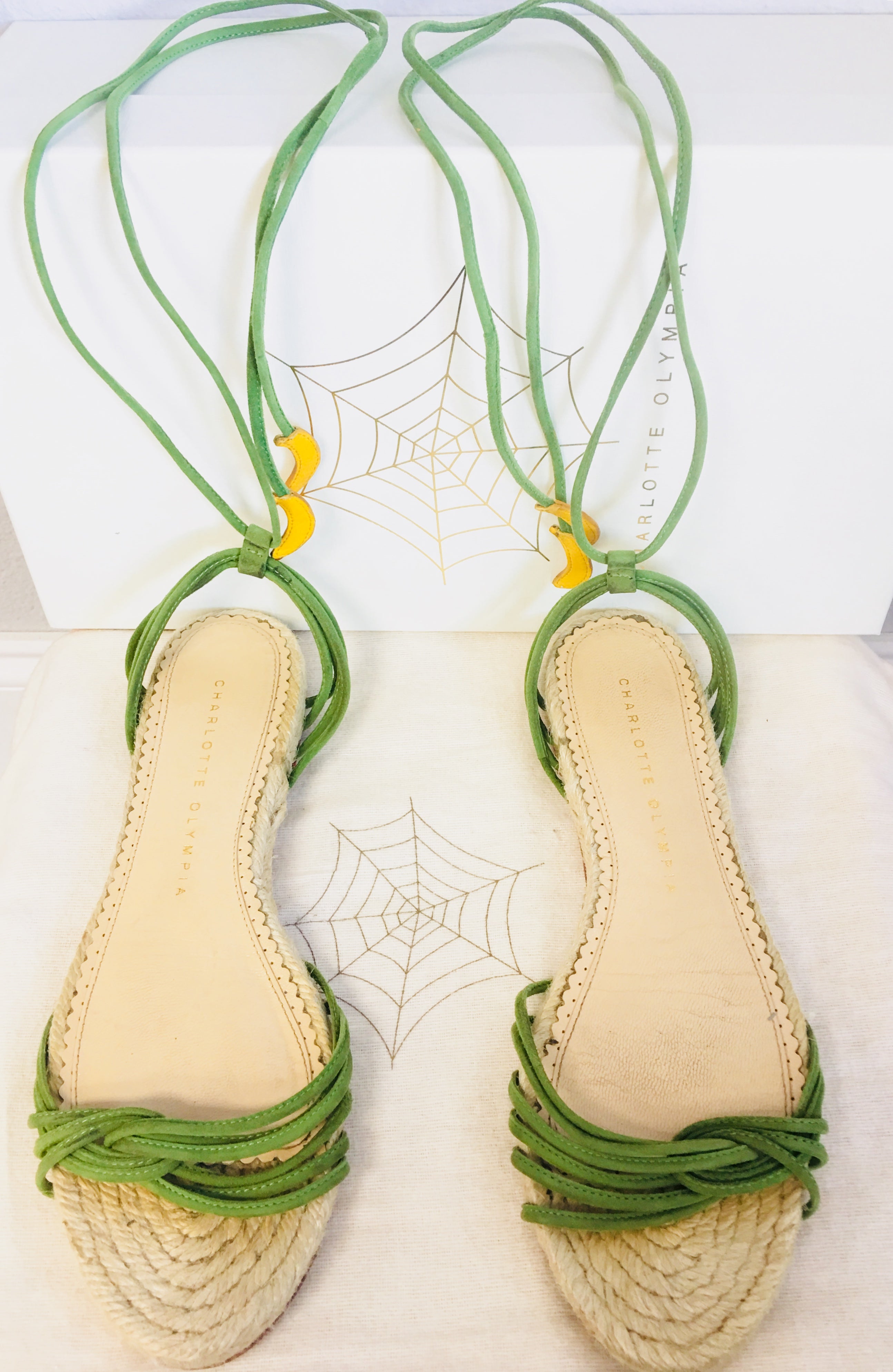 Charlotte Olympia Sandals with banana 🍌 tassels - Vanity's Vault
