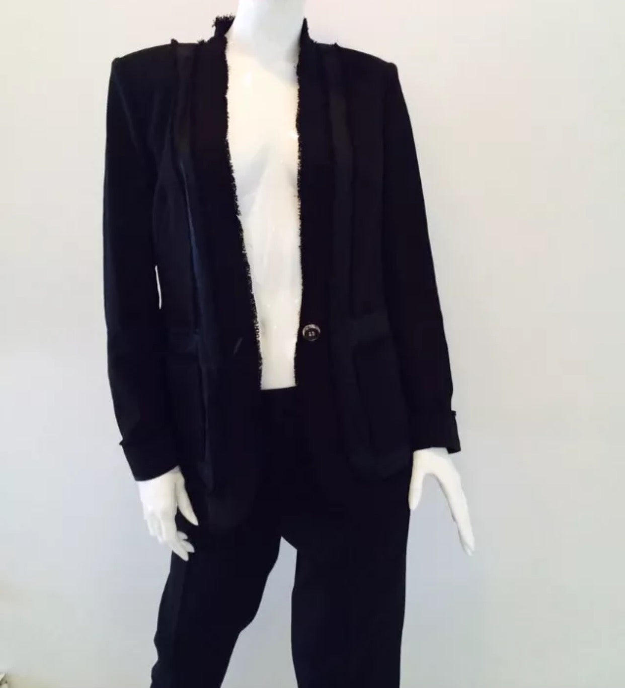 Escada Wool Suit with Cropped Pants - Vanity's Vault