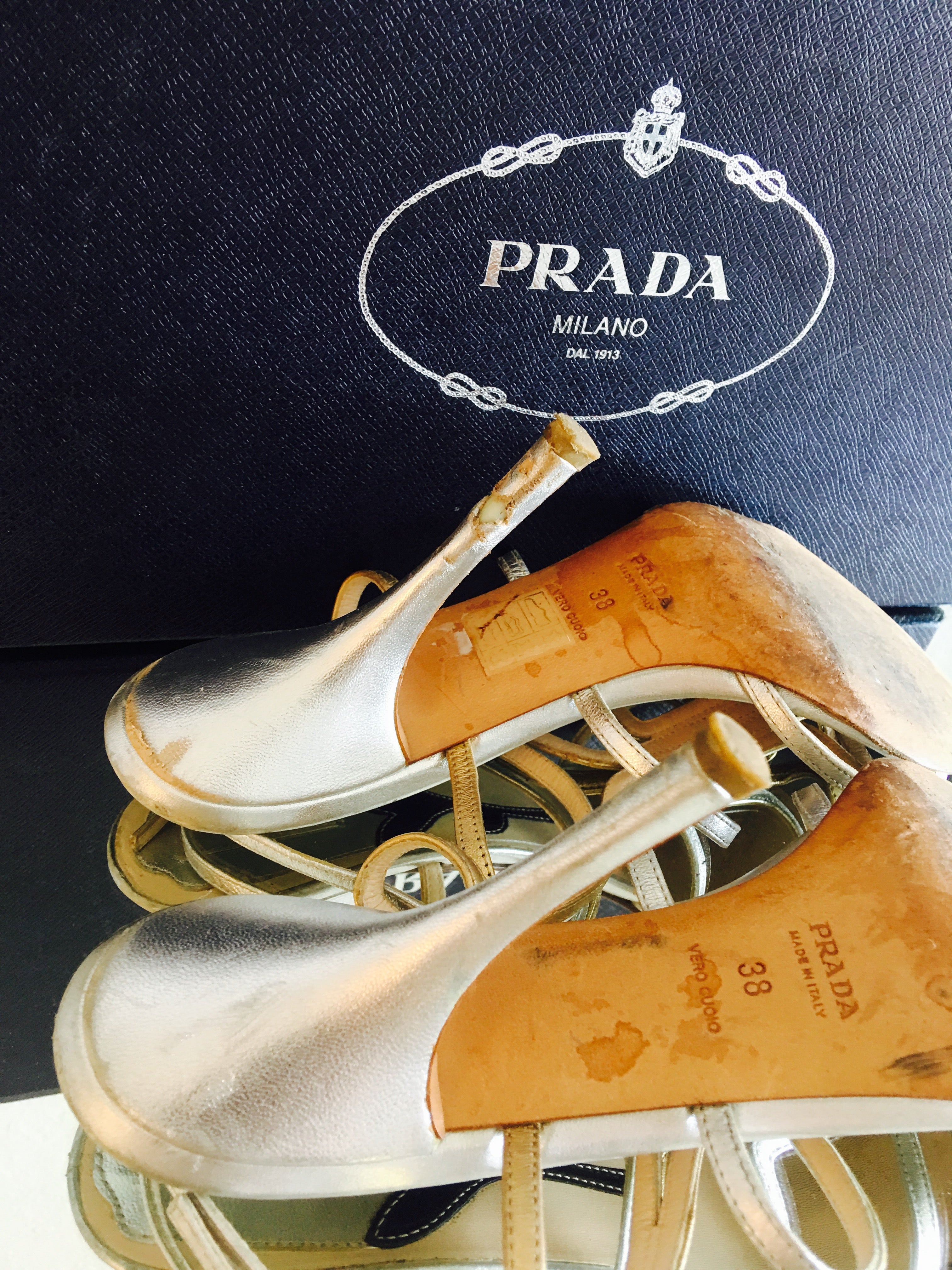Prada Strappy Heels - Vanity's Vault